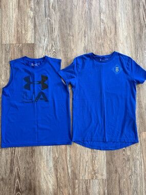Under Armour Kids Royal Blue HeatGear Tees - 2-Pack